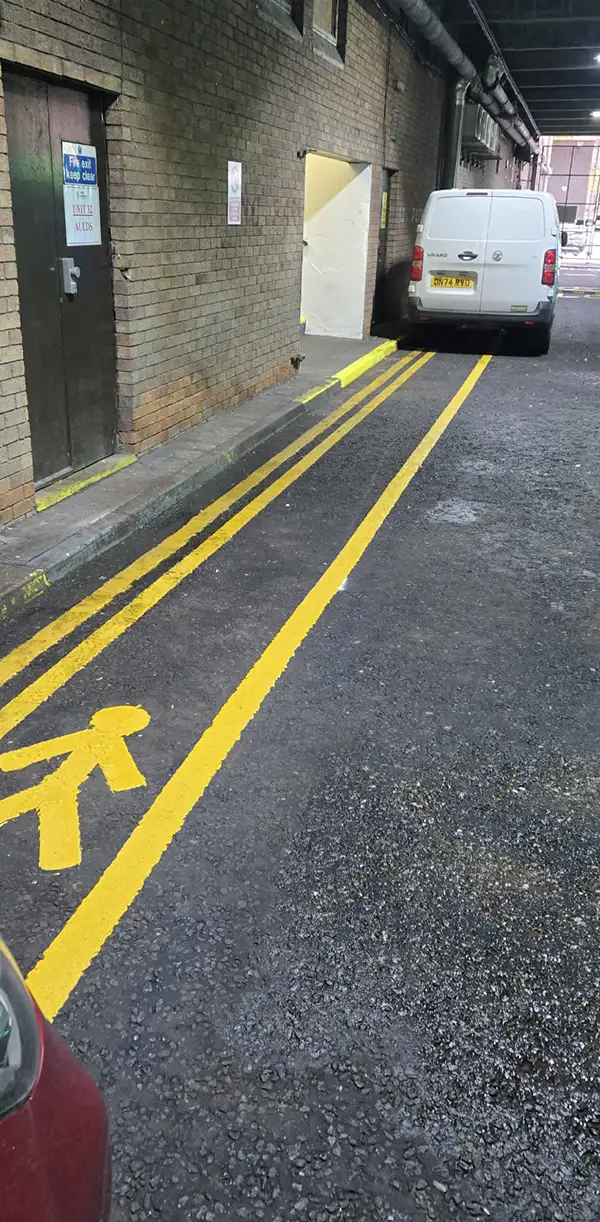 After - clear markings